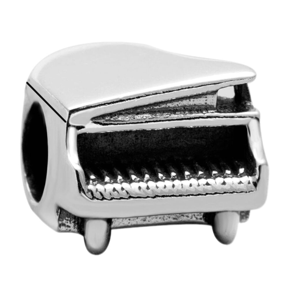 6342 Piano Charm 925 Sterling Silver Music Bead Art Melody Pendant